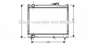 AVA QUALITY COOLING sz2046 -  Радиатор, охлаждение двигателя